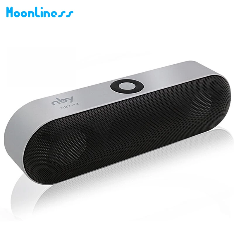 Moonliness NBY-18 Mini Bluetooth Speaker Portable Wireless Speaker Sound Stereo Music Surround Support Bluetooth,TF AUX USB