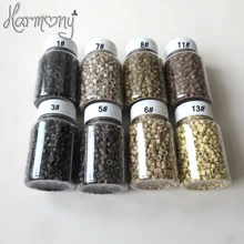 5000 шт 5,0 мм алюминиевые микро кольца силиконовые выровненные звенья бусины трубка для перьев человеческих волос аксессуары