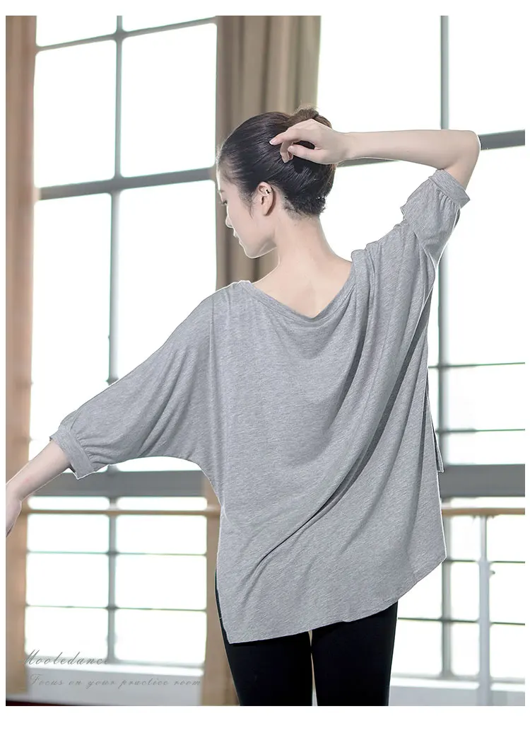  Ballroom Yoga Bat Sleeve Dance Wear (4)