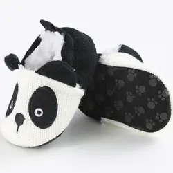 Милые теплые спортивные костюмы с рисунком панды детская обувь зимняя теплая из искусственного меха, раздел-детская кроватка для