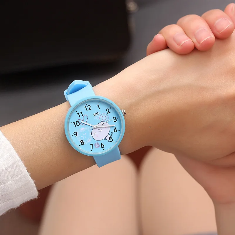 JBRL брендовые известные детские часы, детские часы для девочек, детские наручные часы, модные кварцевые часы, наручные часы для девочек, подарок-сюрприз - Цвет: Sky Blue