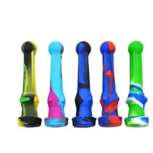 Модный Камуфляжный, силиконовый трубы курительные трубки Стекло барботер удобный курения трубки