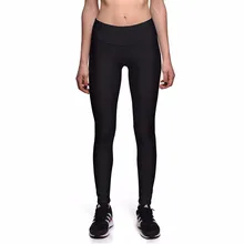 NEW 0027 Hot Sexy Girl Women Solid Black 3D Prints High Waist Running Fitness Sport Leggings Jogger Yoga Pants