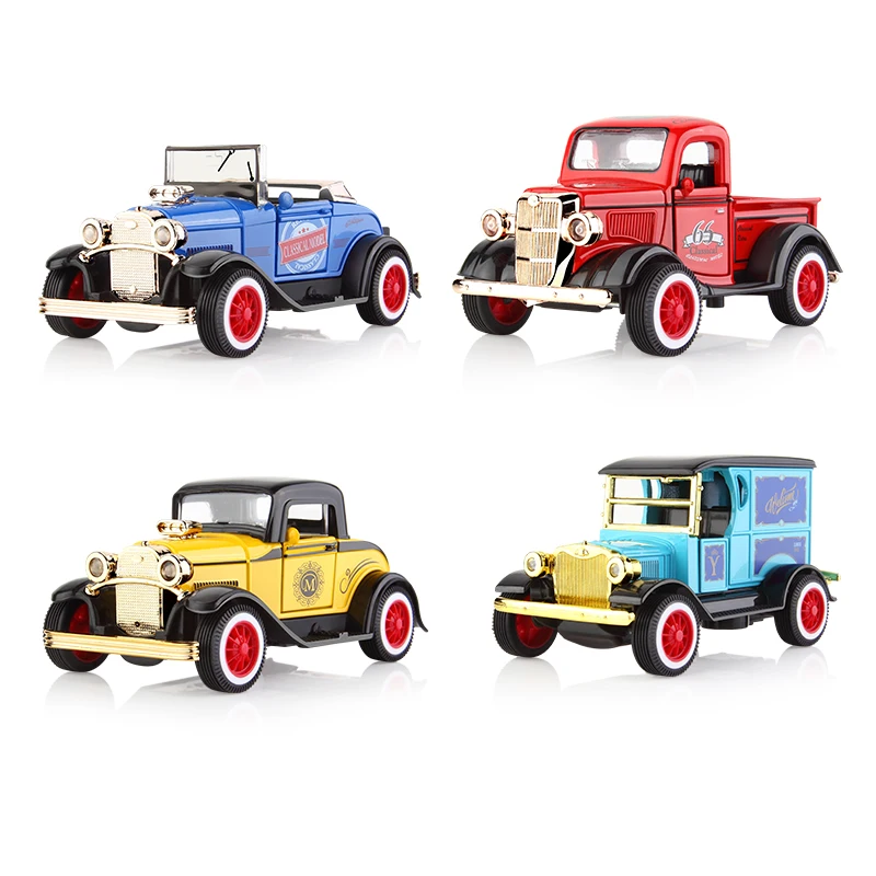 

1:38 Alloy Car Pull Back Diecast Model Toy MagicTrack Sound light Collection Car Toys For Boys Children Christmas Birthday Gift