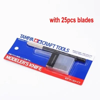 Tamiya Craft ножи модельер с 25 шт. лезвия Комплект Модель Инструменты Tamiya 74040