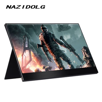 

Portable 15.6 inch monitor 1080P for phone laptop XBOX Switch and PS4 LED LCD gaming monitor built in speaker