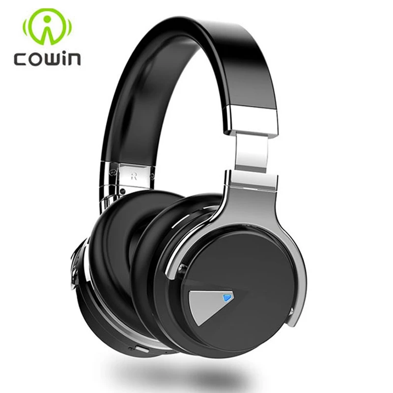  Cowin E-7 Wireless Bluetooth Headphones with Microphone Over Ear Stereo Headsets for Phone/PC/3.5mm Audio and 30 Hours Playtime 