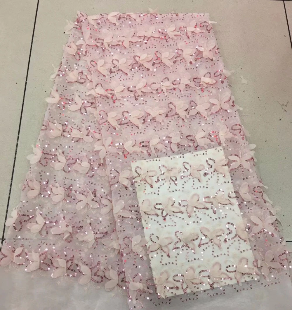 

2018 Latest French Nigerian Laces Fabrics High Quality Tulle African Laces Fabric Wedding African French Tulle Lace