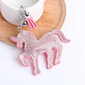 

Popular Sale!!! 1PC Women Fashion Multicolor Crystal Rhinestone Handbag Pendant Unicorn Charm Pendant Bag Handbag Accessories
