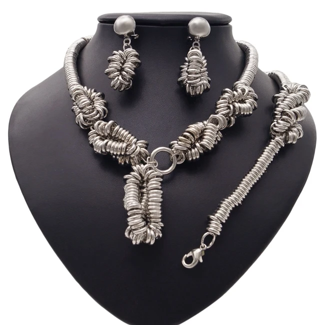 

Free Shipping YULAILI Novel Design High Quality Zinc Alloy Women Four Pieces Jewelry Sets