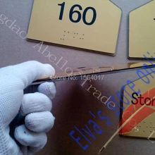 Акрил ABS пластик ПВХ дерева, металла бумажные карты Брайля знак двери наружной рекламы, вывеска