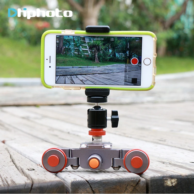 Ulanzi Flexible Motorized Electric Dolly 3 Wheel Pulley Car Rail Rolling Track Slider For IPhone DSLR