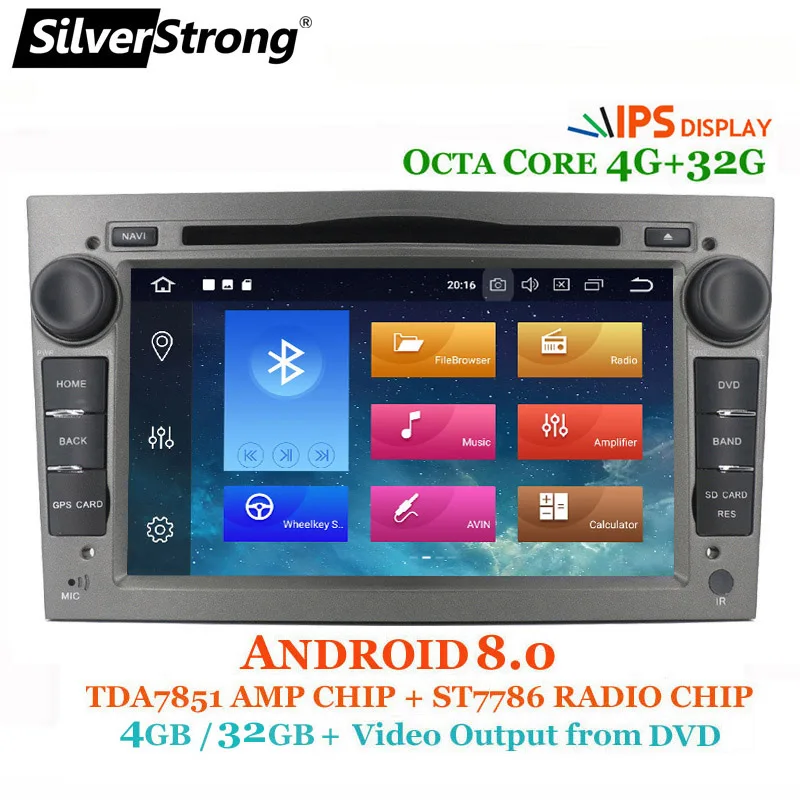 

SilverStrong 2din Car DVD for Opel Vectra Antara Astra Zafria Corsa Car DVD Android9.0 OCTACORE 4+32G GPS Navigation 4G Radio