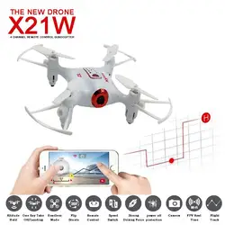 SYMA X21W мини-Дрон с камерой Wi-Fi FPV 720 P HD 2,4 ГГц 4CH 6-осевой RC беспилотный летательный аппарат удержания высоты RTF пульт дистанционного управления