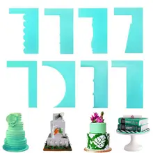 1 шт. 6 дюймов пищевой крем в пластиковой баночке торт выравниватель, кухонная лопатка cиликоновая форма Кондитерские скребок для резки украшения кухонных инструментов