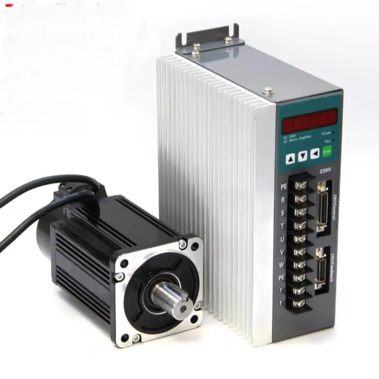 80st-m02430 Flange AC Servo Motor and Driver Set serve motor driver set 750w | Электроника