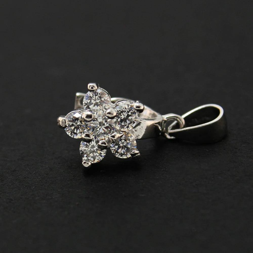 Hot Fashion 925 Silver Zircon Oval Buckle And 925 Sterling Silver