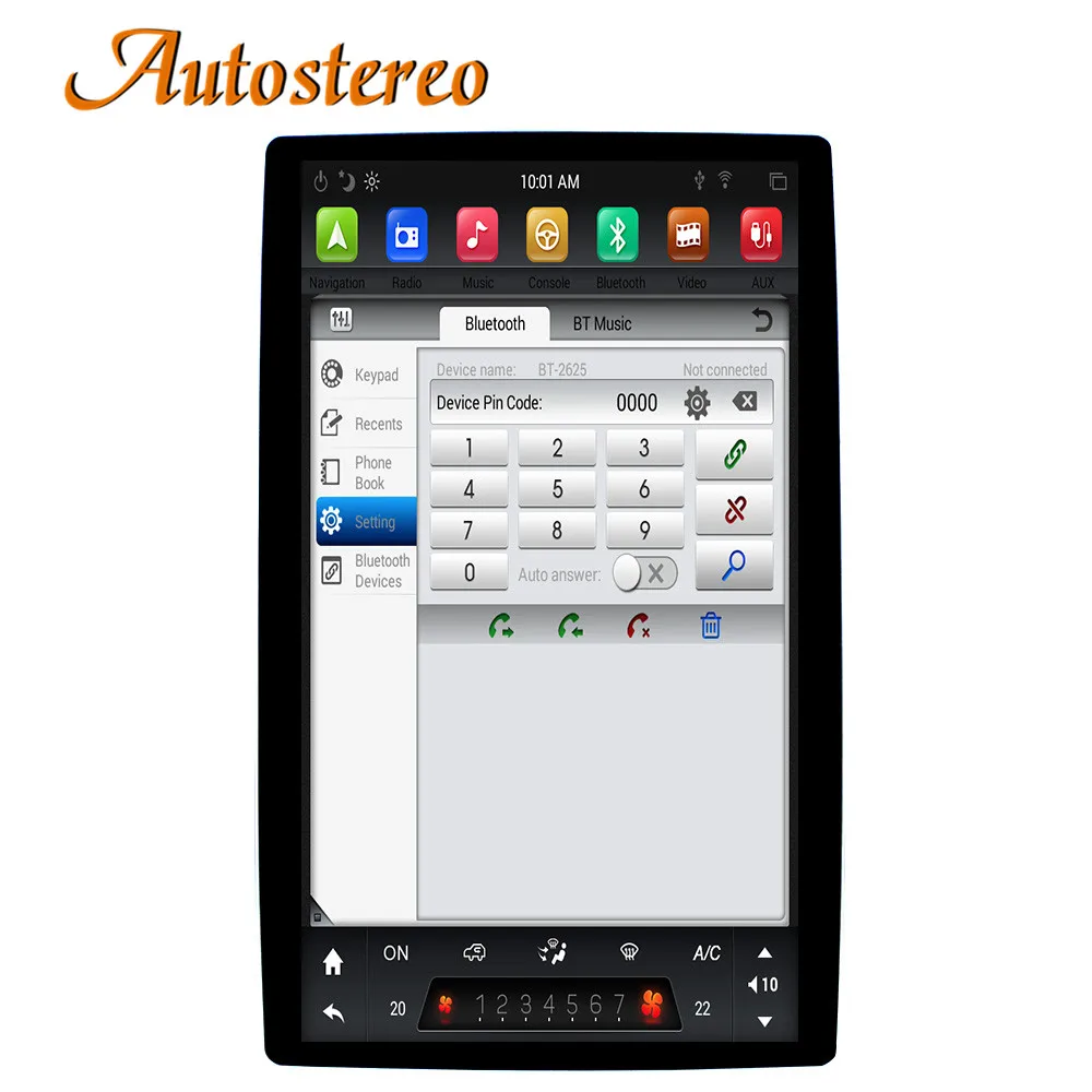 Perfect Tesla style Android 8 Car GPS Navigation car No DVD Player For Toyota/Nissan/Suzuki/Lexus most radio tape recorder auto headunit 2