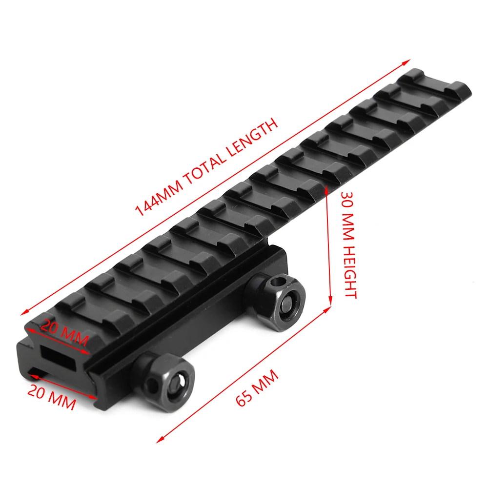 Тактический 20 мм Вивер Пикатинни прицел Крепление-расширитель Райзер Охотничьи аксессуары плоский верхний Базовый адаптер конвертер для страйкбола