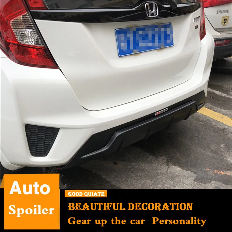 

For Honda Fit Rear Spoiler 2014 2015 2016 2017 Jazz GK5 Hatchback Car Rear Wing Rear Spoiler Body parts Bumpers Styling