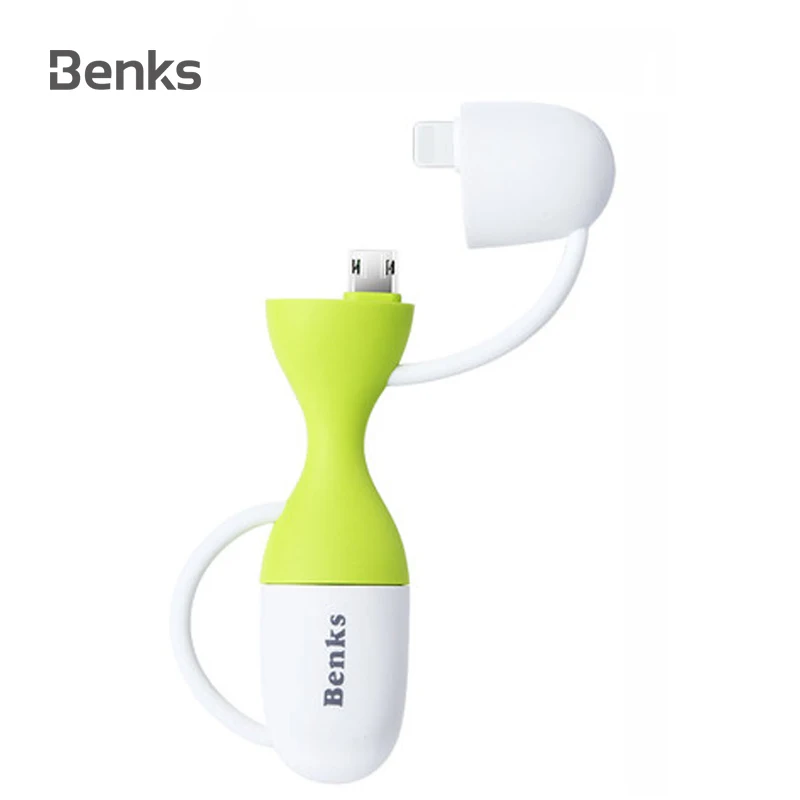Benks For iPhone XS Max/X/8/7Plus Lightning Cable Mulitfunction USB Charging 2 In 1 OTG Micro Data Charger | Мобильные телефоны и