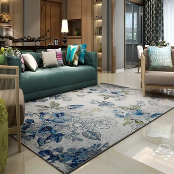 

European Style Living Room Carpet Coffee Table Bedroom Blanket RectanglePersonality Simple Big Mat