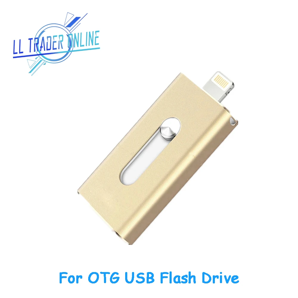 LL TRADER OTG USB флеш накопитель 128 ГБ 2 0 для устройств на базе iOS Android 64 32 памяти в подарок