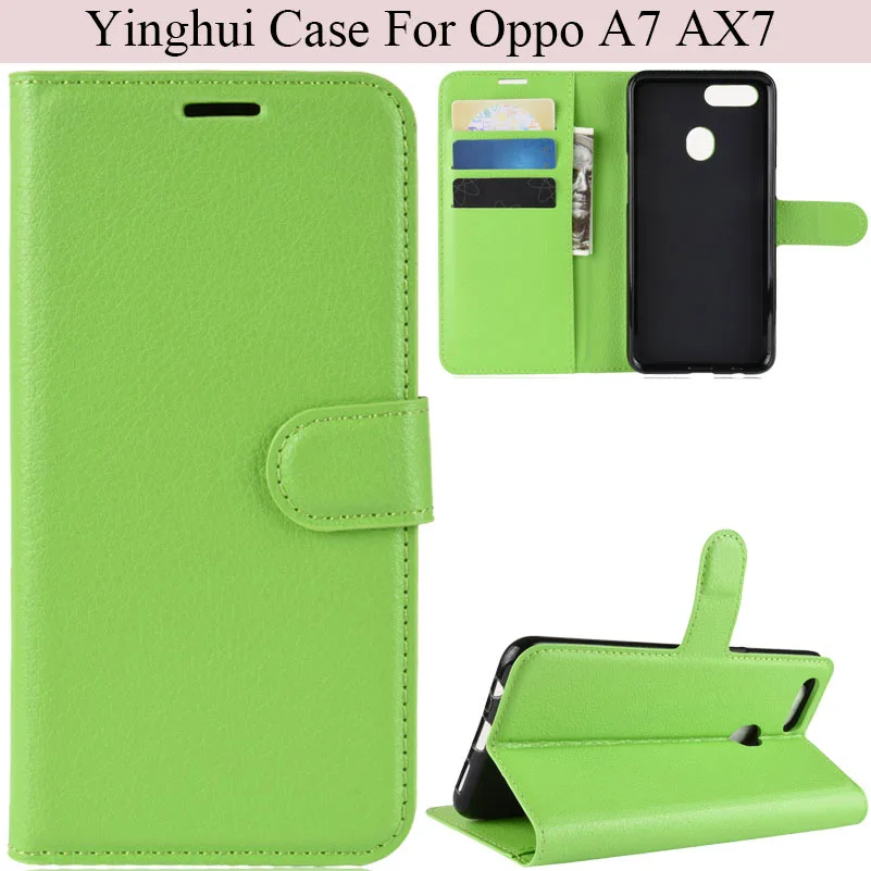 

YINGHUI Magnetic Wallet Pu Leather Phone Case For Oppo A7 AX7
