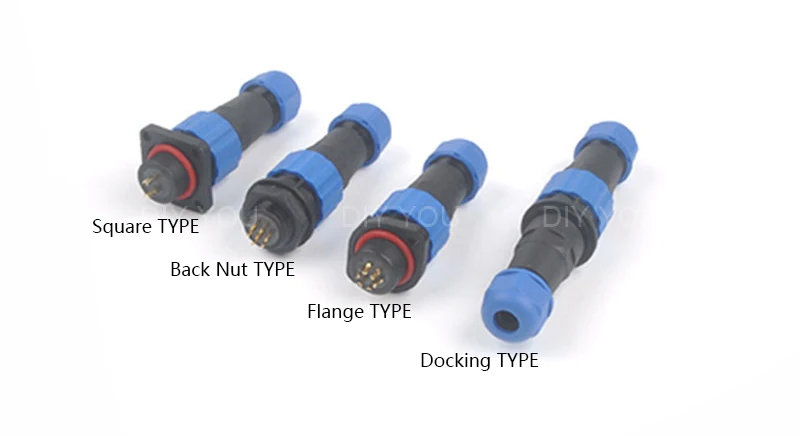 SP16 IP68 водонепроницаемый док авиационным соединителем с разъемом «папа» и муфтовый стыковочный переводник 2/3/4/5/6/7/9 контактный разъем для монтажа в панель Кабельный разъем