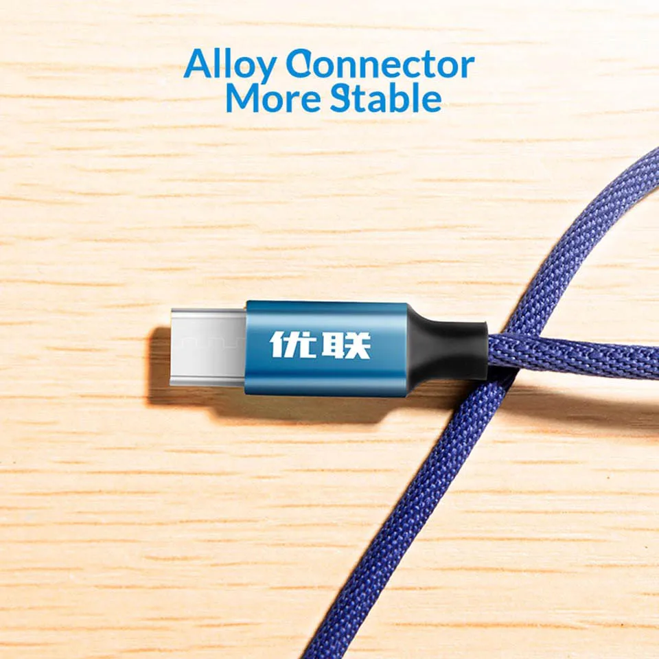 Кабель Unnlink USB C 3 1 Type 2.4A для быстрой зарядки и передачи данных P20 Mate20 Galaxy S8 S9 Mi8 Redmi