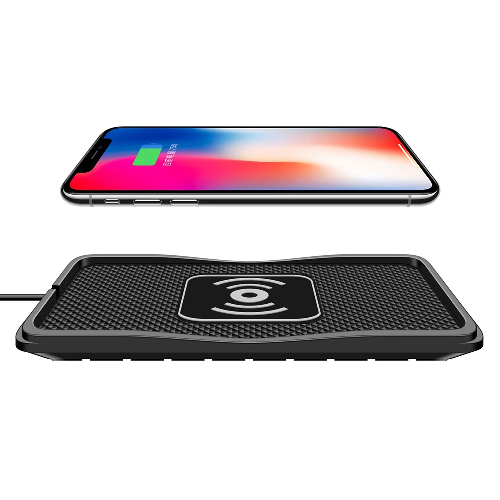 wireless car charger charging pad qi Wireless phone no-slip silicon for iphone 7.5W/10W Fast station S9S6NOTE8 | Мобильные телефоны