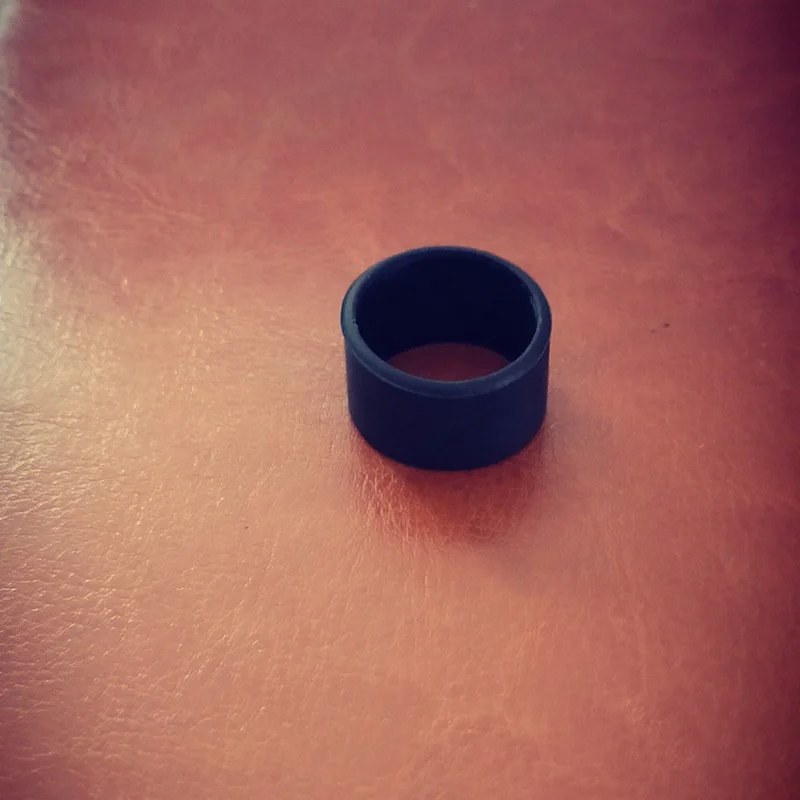 YD& YDBZ панк резиновые кожаные браслеты Новинка женский простой браслет ручной работы офисная Дамская винтажная бижутерия Черная веревка ручная цепочка - Окраска металла: square ring