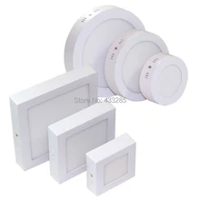 6Вт 12Вт 18Вт, сверх-яркий круглый светодиодный поверхность Монтируемое потолочное освещение SMD 2835 Панель настенный светильник для дома Спальня с кухней освещения