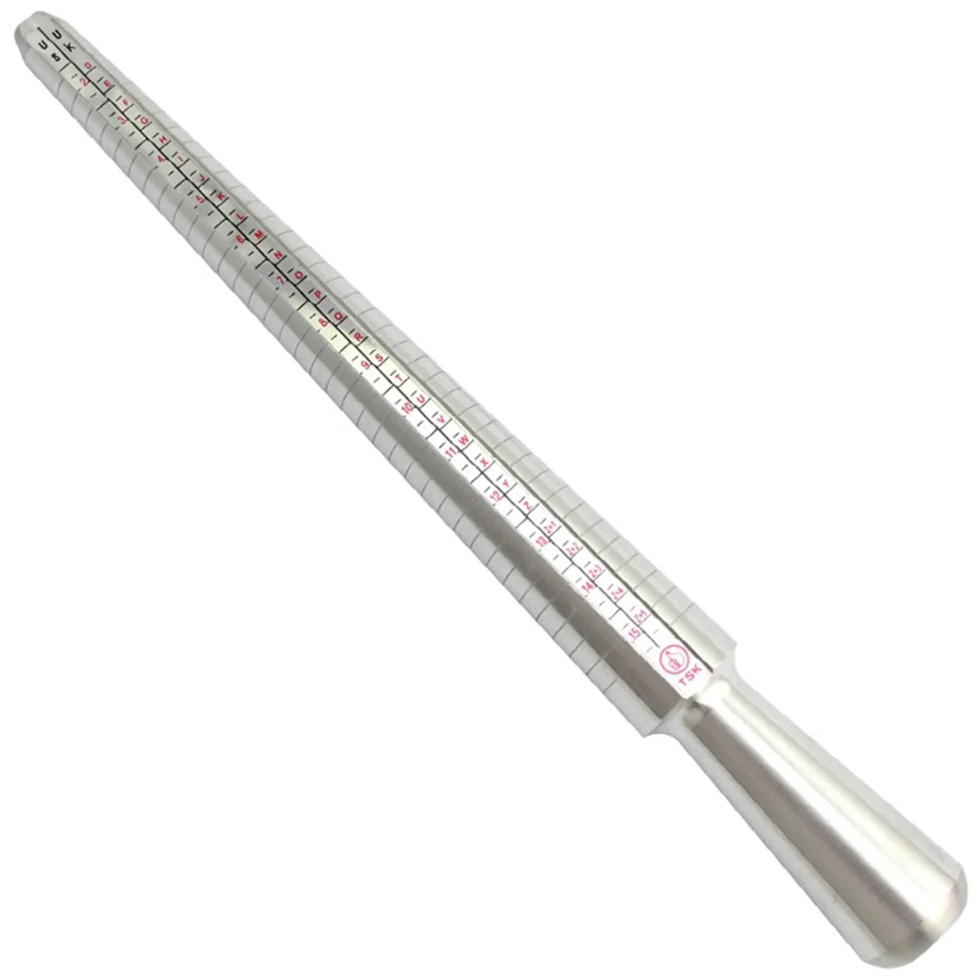 Shellhard Standard Jewelry Tools & Equipments Ring Sizer Set Mandrel Finger Gauge Stick Measuring Sizes Vintage DIY Jewelry Gift