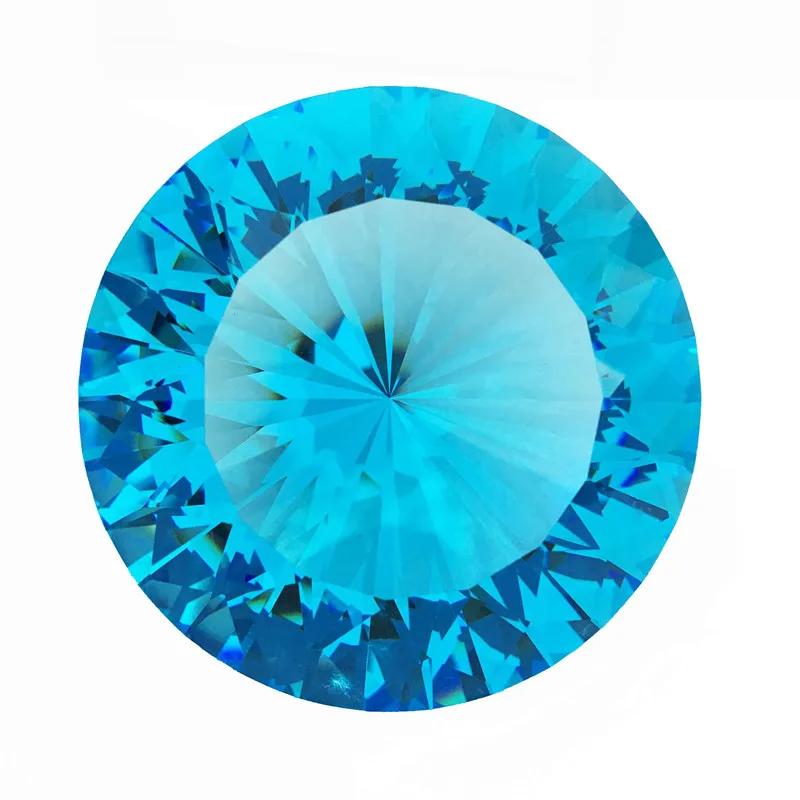 Аквамарин Кристалл стекло Diamond пресс папье кристаллы 120 мм 1 pcsFor Свадебные украшения Лидер продаж