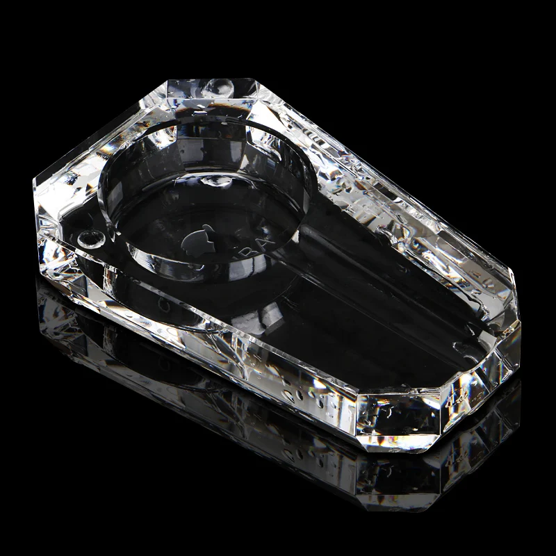 

COHIBA Luxury Design Holder one Cigar Transparent Pattern Austrian Crystal Cigar Ashtray W/ Original Box