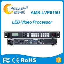 transparent led display use ams-lvp915u led wall controller compare to novastar video processor for full color 2x1 video wall