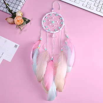 

Flying Wind Chimes Dream Catcher Handmade Gifts Dreamcatcher Feather Pendant Hollow Wind Chimes Wall Hanging Decoration New