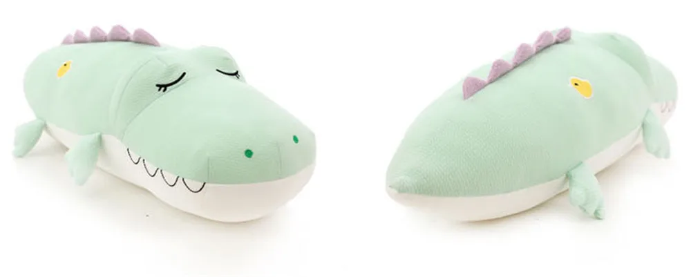Fancytrader Lovely Cute Plush Crocodile Pillow Doll Big Soft Stuffed Alligator Animals Toys for Children 80cm 31inch18