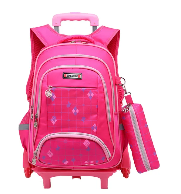 Buy Children School Bags boys girls 6 Wheels Can climb