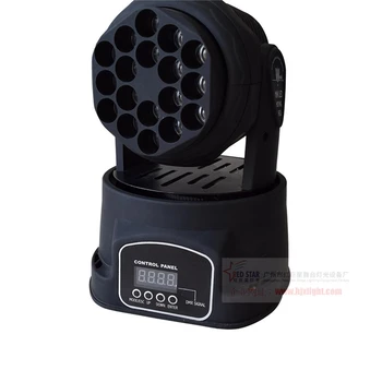 

Factory directly sale china led moving head beam mini led rgb dmx 18*3W led dj moving head Quad with advanced 13 channels