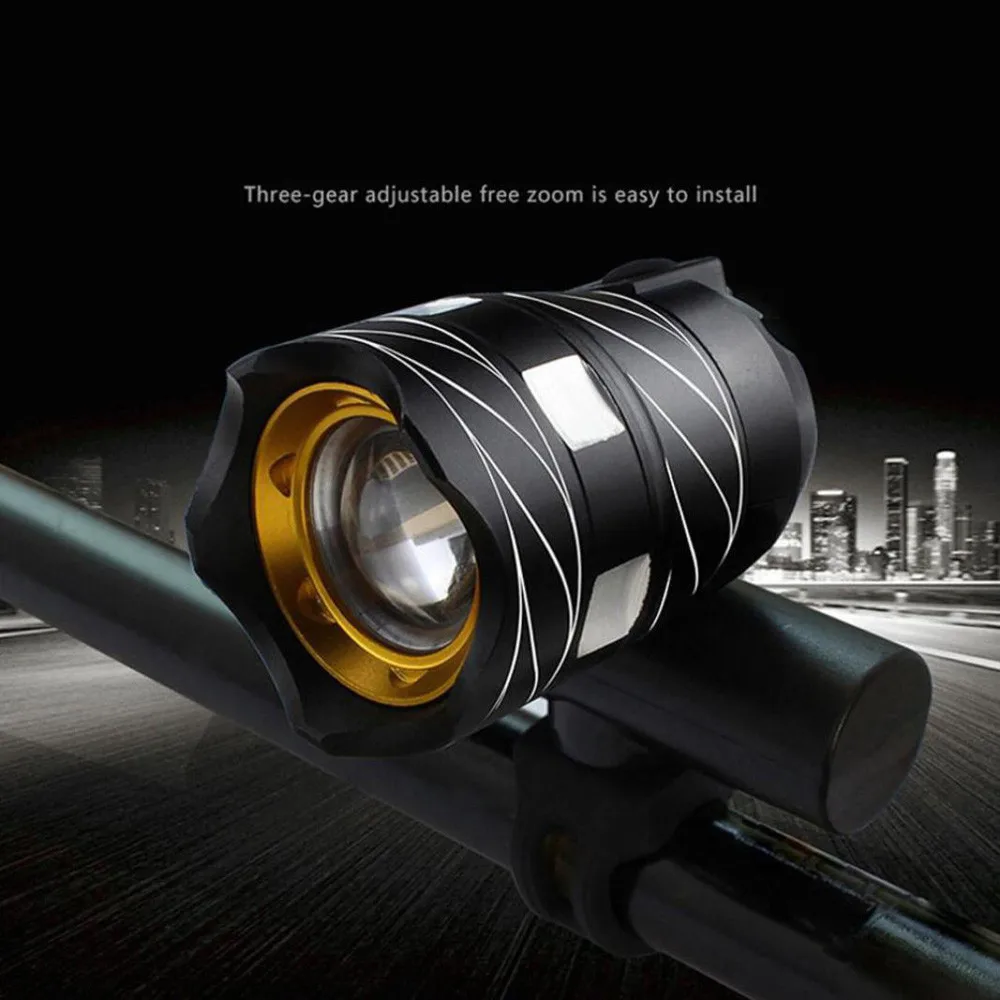 USB Rechargeable LED Bicycle Bright Bike Front Headlight and Rear Tail Light Set  IP-65 High-Low-Strobe WaterProof #4S05 (4)