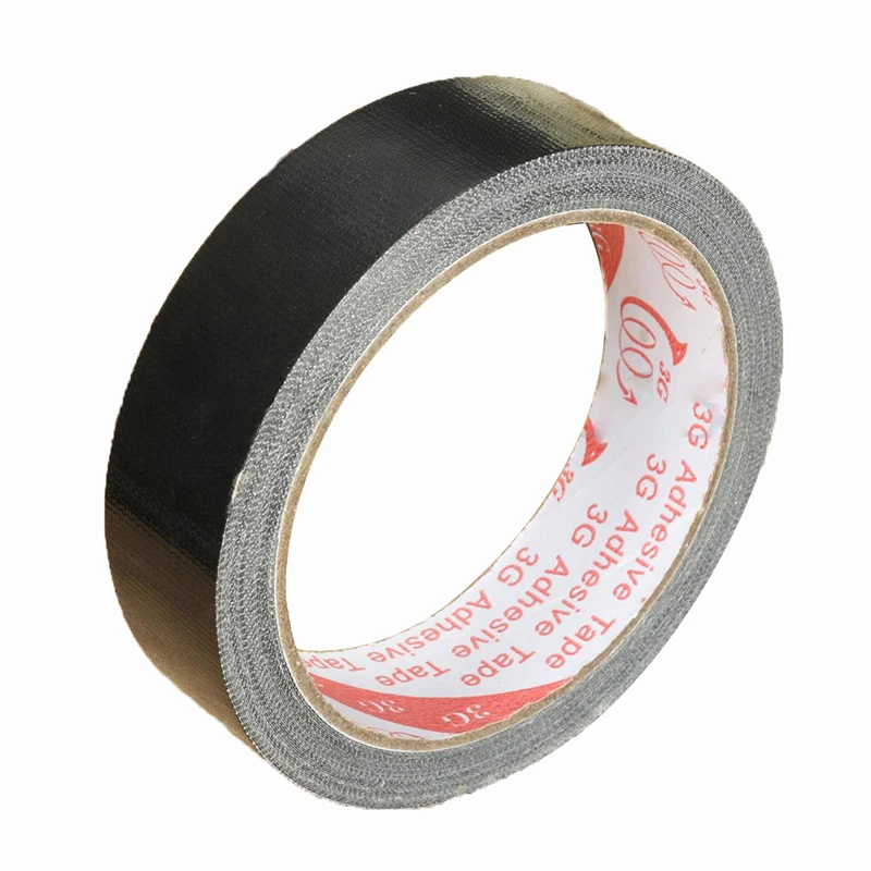 

JFBL Adhesive tape Waterproof Adhesive Cloth Tape for footwear sealing Duct Color:black Size:25Mm X 10M