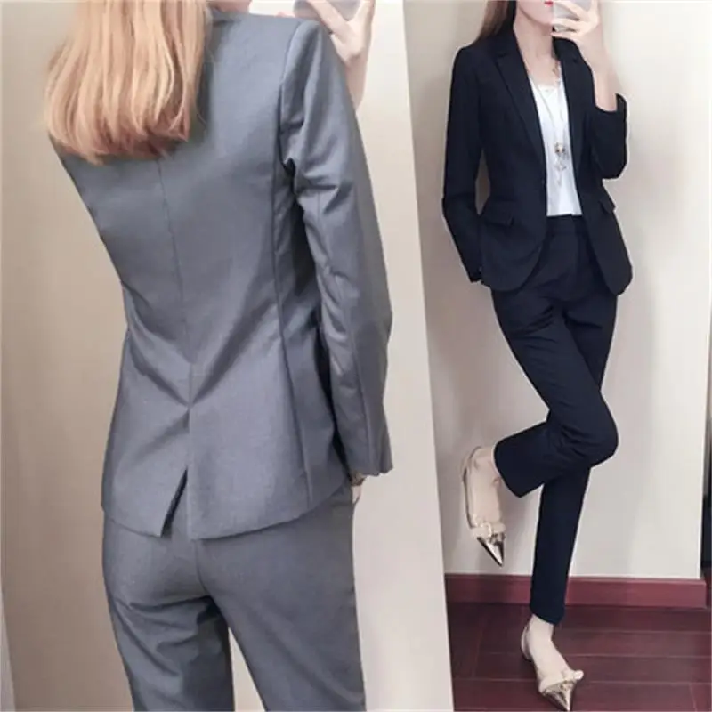 Female Suits Career Suits Ladies Spring New Wave of Stylish Two-piece Women Korean Temperament Women Casual Suits Suit Set