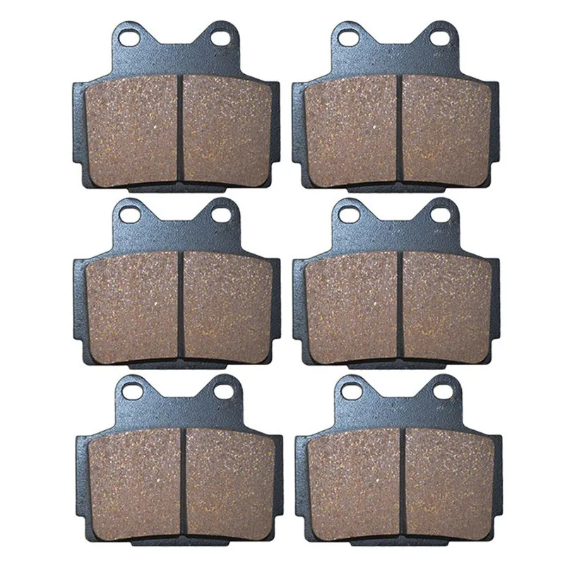 3 Pairs Motorcycle Brake Pads for YAMAHA SRX 600 SRX600 S / SC 1986