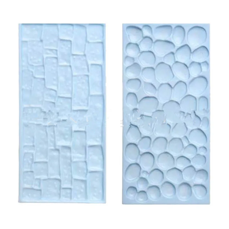 

2PCS/Set Tree Bark Brick Wall Bakeware Tools Silicone Food Grade Texture Kitchen Accessories Cake Decorating Fondant Mold