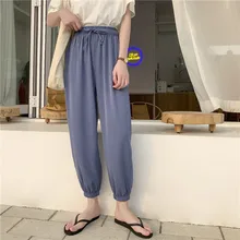 LKlady Bloomers Woman Autumn And Summer Snow Do Spinning Nine Part Thin Section Student Pants Easy Leisure Time Upon Haren LKlady Bloomers Woman Autumn And Summer Snow Do Spinning Nine Part Thin Section Student Pants Easy Leisure Time Upon Haren