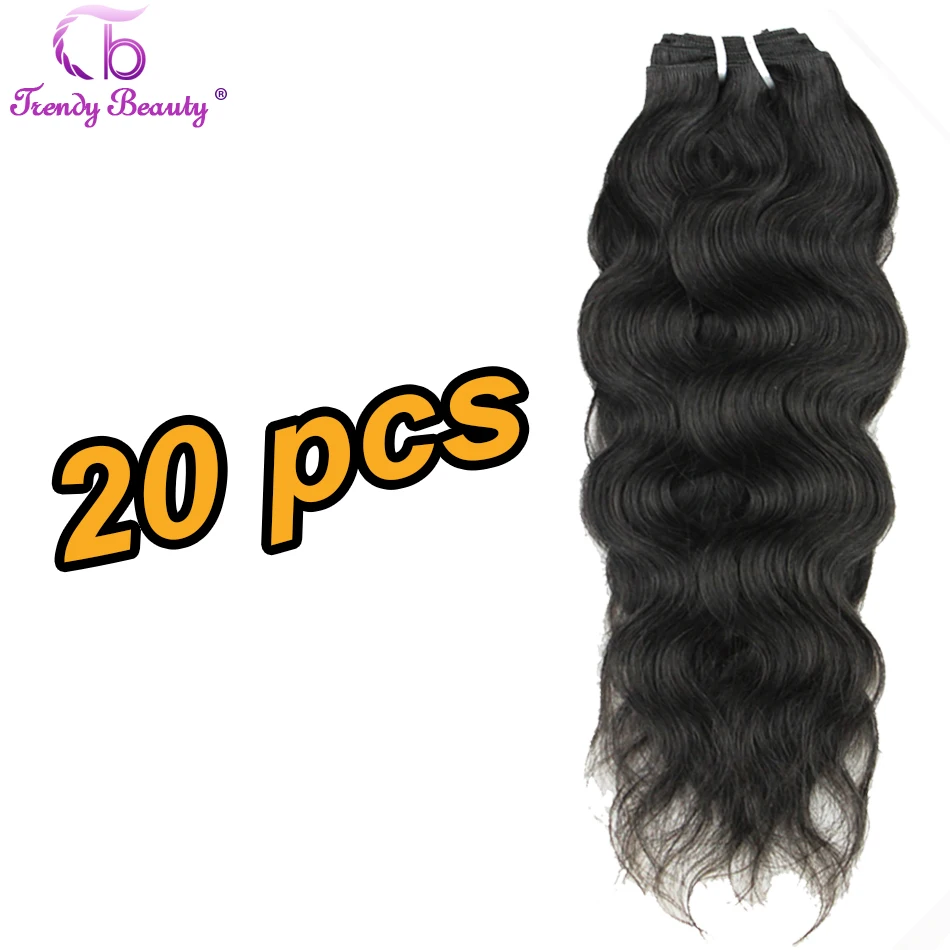 Natural Wave Brazilian Hair 6a 20 Pcs Sales Offer Soft Human Hair