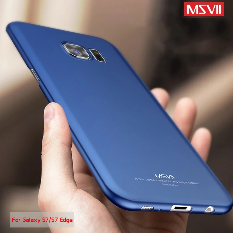 

Msvii For Samsung Galaxy S7 Edge Case Cover Ultra-thin Simple Full Silm Hard PC Back Cover For Samsung GalaxyS7 Phone Coque