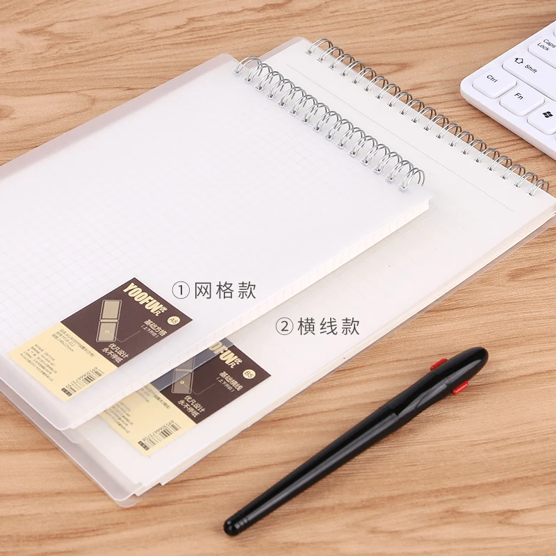 3 шт Yoofun перевернутый блокнот Checker Coil notebook A5 блокнот в сетку из плотной бумаги